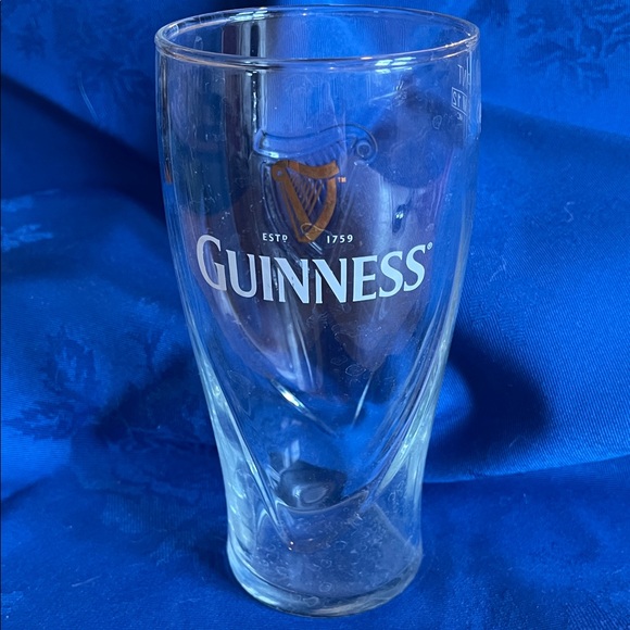 Guinness if Dublin Ireland Other - Guinness Gold Logo Sculpted Pint Glass